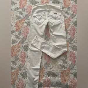 Skinny white jeans